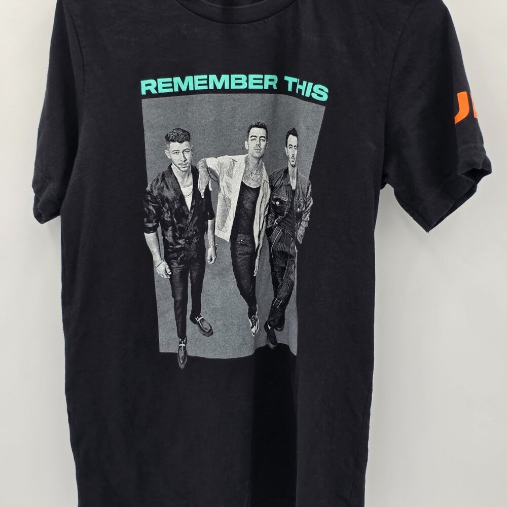 Jonas Brothers Remember This Tour 2021 Graphic Band Tee Bella Canvas‎ Black M